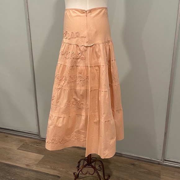 Blush | Nude Midi Skirt - Picture 2 of 9